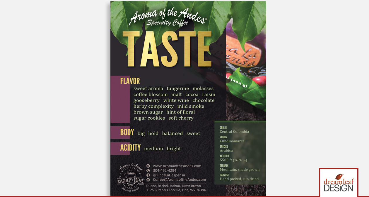 Aroma of the Andes Cupping Ad